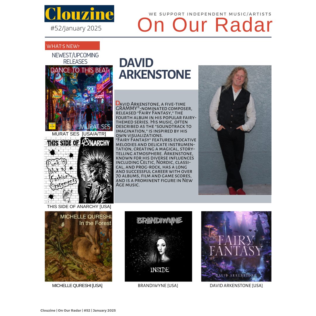 clouzine's tweet photo. @clouzine #OnOurRadar #Edition52 @davidarkenstone @MuratSes @ThisSideAnarchy #MichelleQureshi @BrandiWyneBand https://t.co/mj6WltmWad