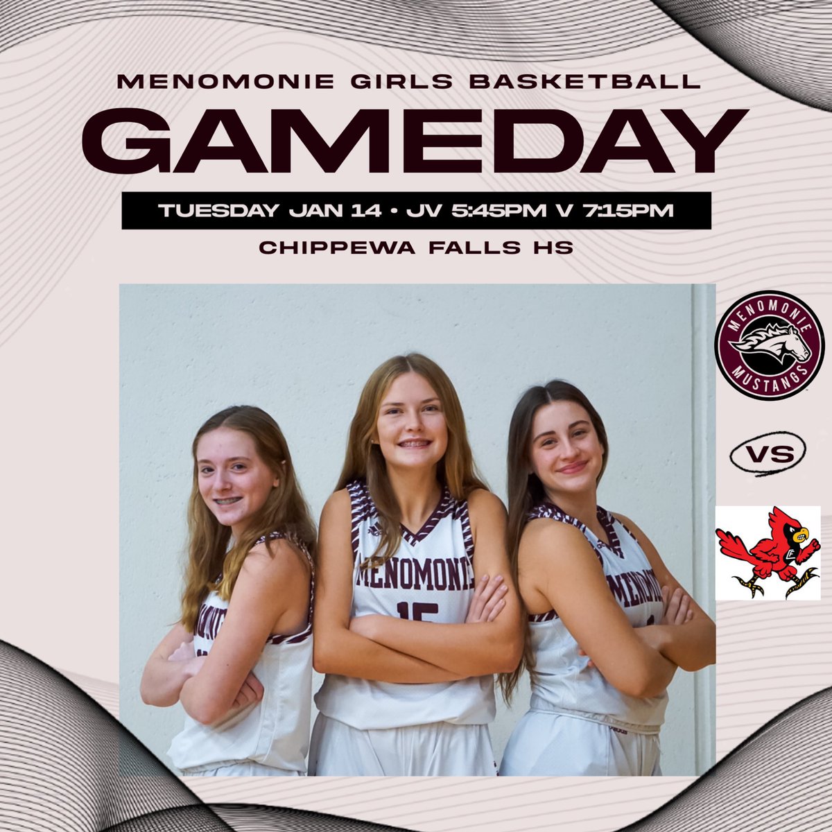 Back on the road vs Chippewa Falls tonight!! 🏀