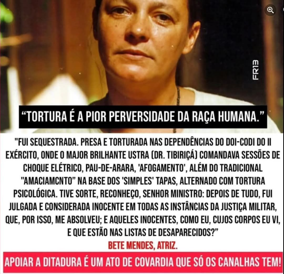 Flaviamaynarte's tweet photo. E para homenagear torturador tem que ser mais canalha ainda! https://t.co/I1fuWCBXbi