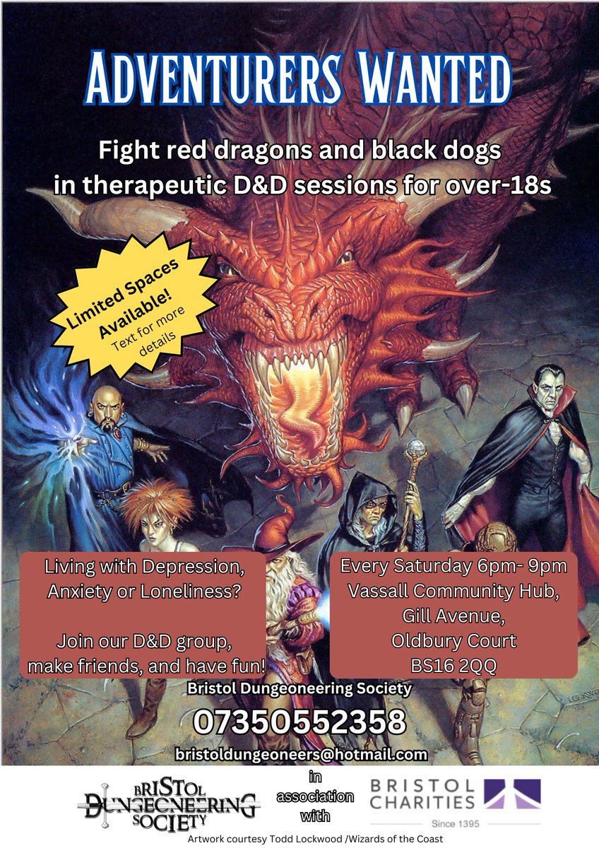 BrizDungeoneers's tweet image. Updated poster with new dedicated phone number: