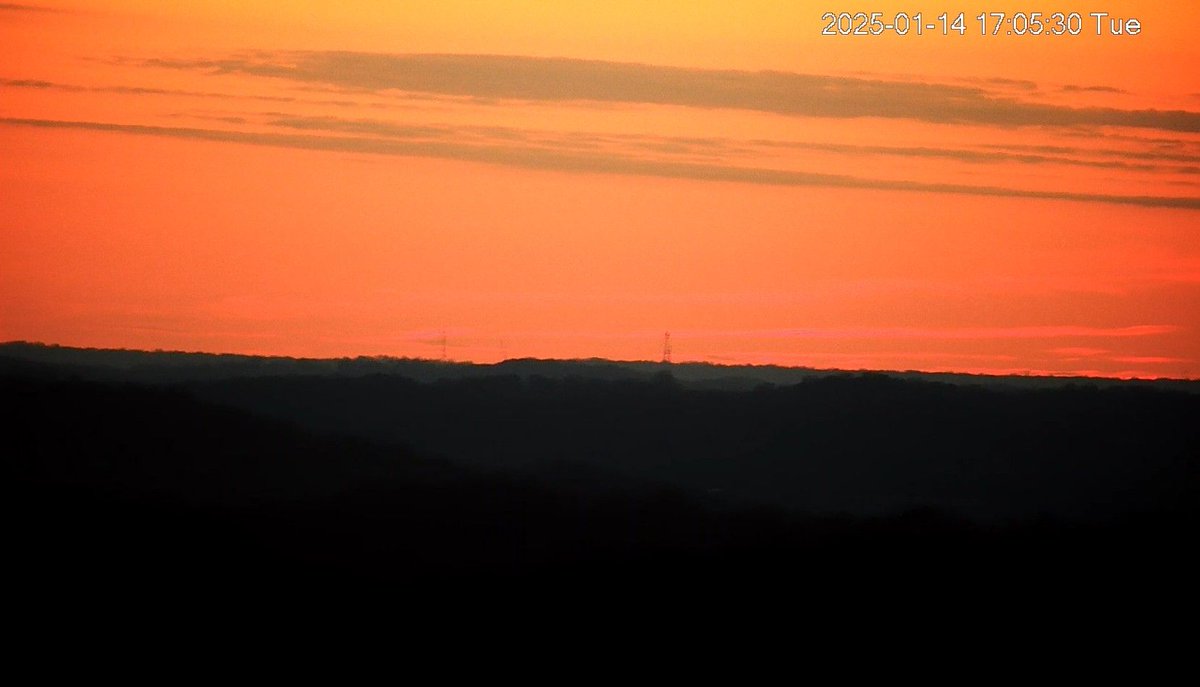 Nice looking sunset from our tower cam in Gallatin. Felt good to have some sunshine today.