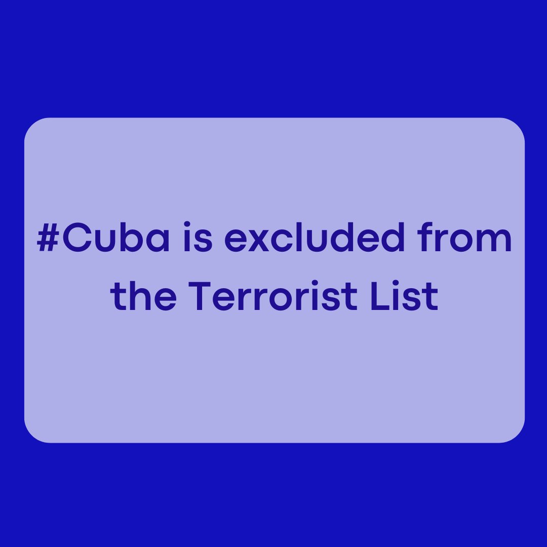 We thank the efforts of people around the world, including US citizens and organizations that contributed and mobilized for the removal of #Cuba from the terrorist list. 

Once again, justice triumphed.