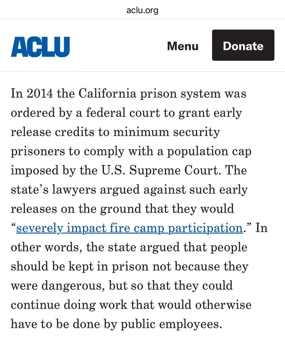 FaatiTheStreet's tweet photo. Since KHive wants to open their mouths, let’s not forget when Kamala Harris was Attorney General she *fought early release* of some minimum security inmates.
Why? Because Harris’ dept said they needed the inmates to stay in prison to FIGHT WILD FIRES.
#AltTextLaFire #lafires https://t.co/jWcWIjnuD6