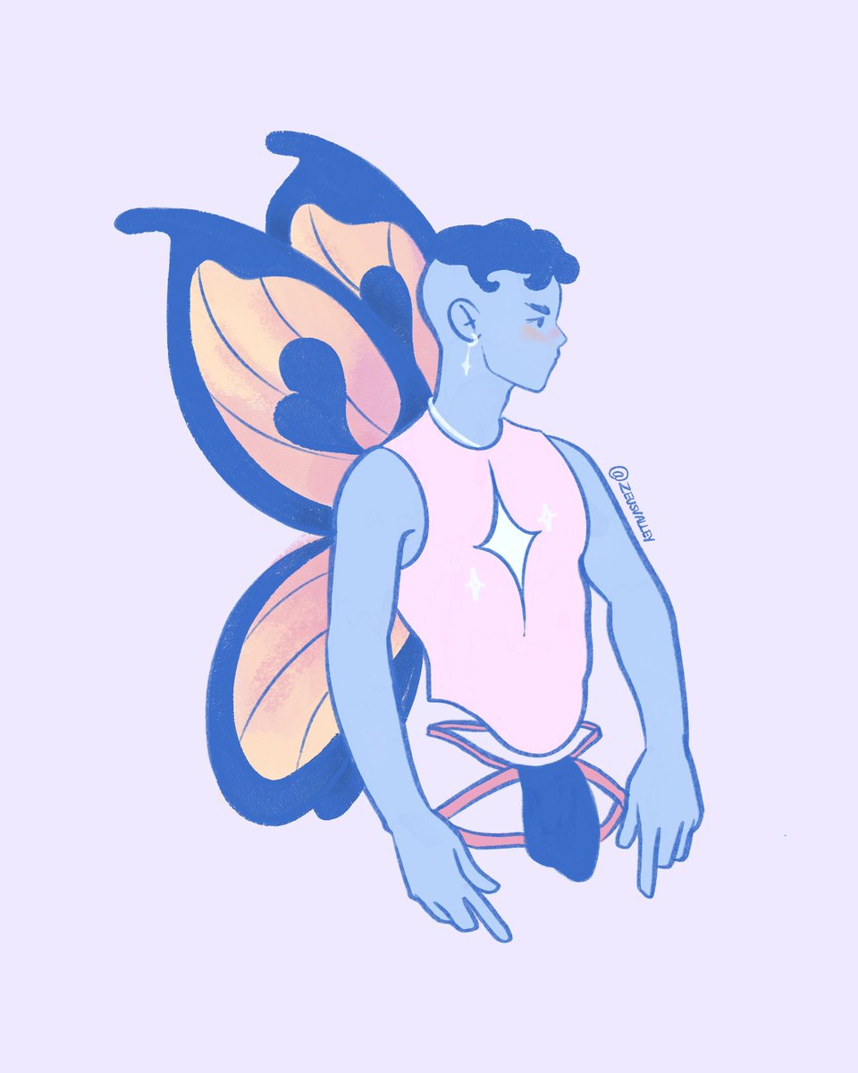 zeusvalley's tweet photo. Butterfly ✨🦋✨ #queerart #gayart #drawing https://t.co/jHMDbruinH