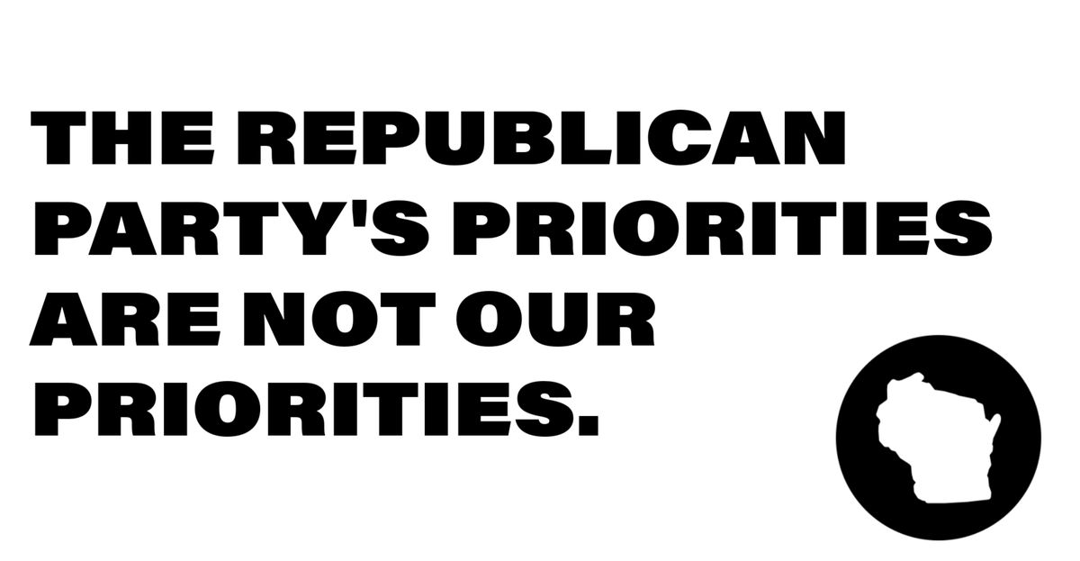 jnorcr's tweet photo. @rep_august The Republican Party of #Wisconsin is starting the year focused on a set of priorities that don't align with those of hard-working Wisconsinites.
Tyler, you and the #WIGOP are very much out of touch.
#Dosomethinguseful for a change.
----
#Waukesha https://t.co/8YbuRl9FR1