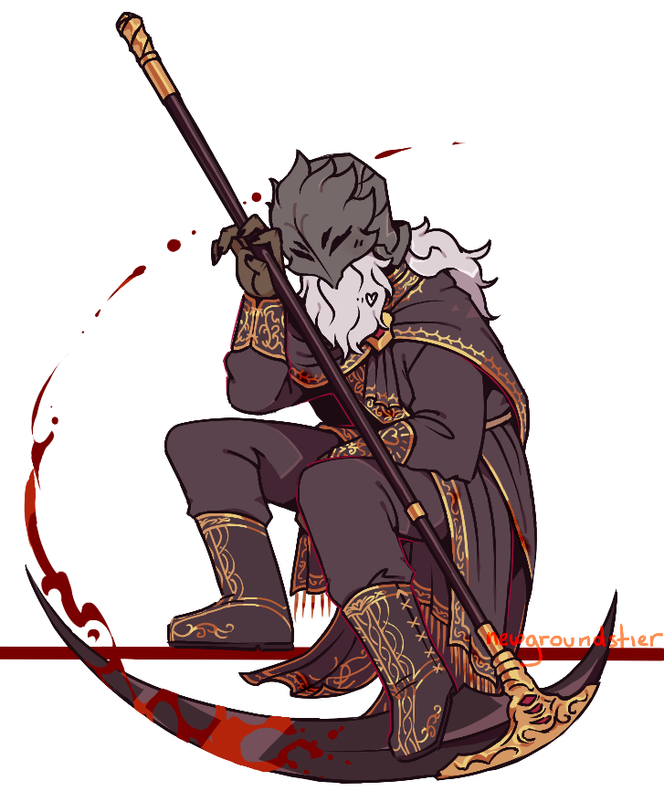 「blood guy #2 and blood guy #3 (mohg is b」|hhhscoob 📺 comms openのイラスト