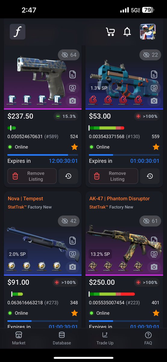 Panchirito_'s tweet image. 1 day left!

Bidding will end tomorrow 

Make sure to snatch one up if you’re interested!

Good luck to all

#Csfloat #CS2