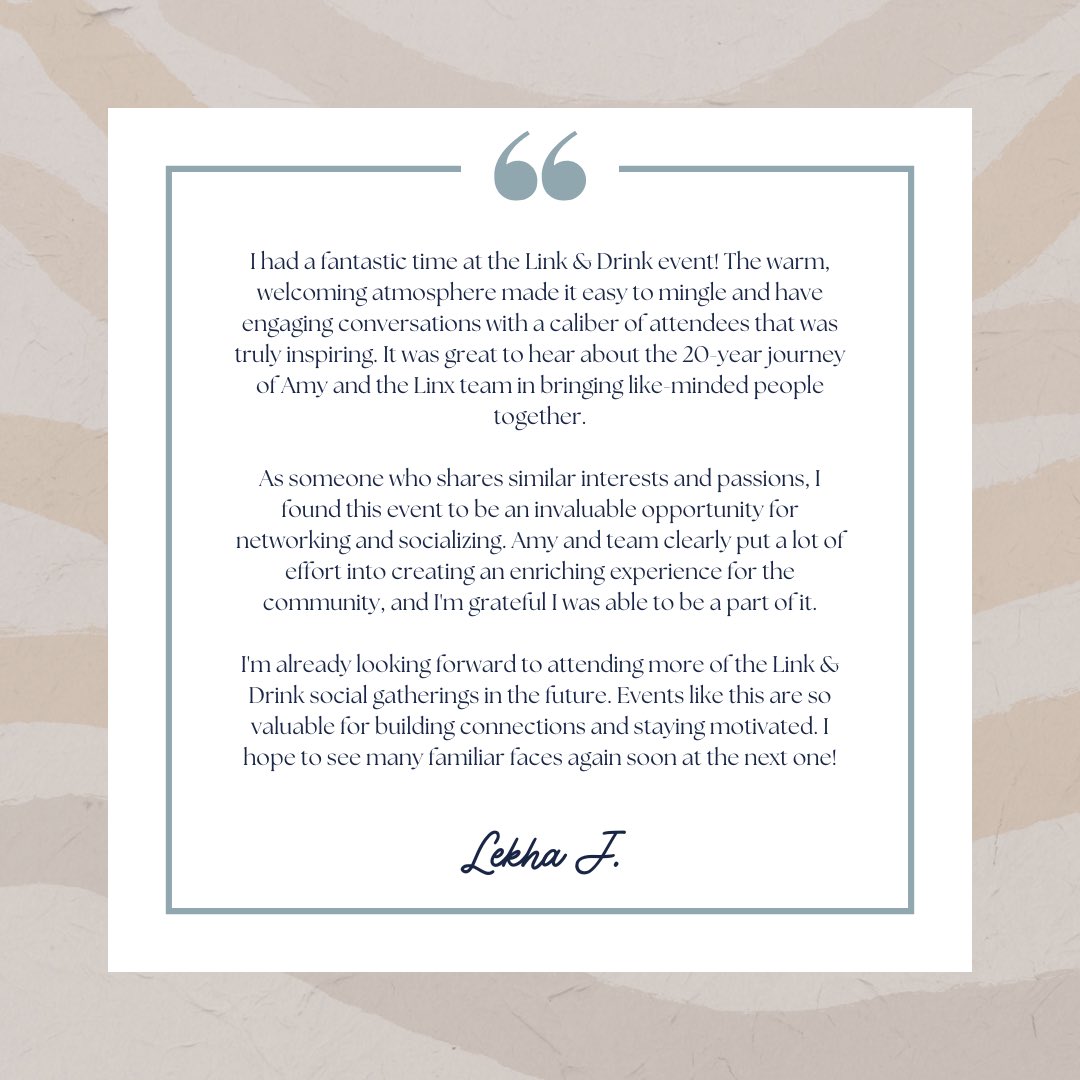 Stories like this inspire us every day. Ready to write your own love story? Start here💌 

#linxdating #linxconnections #testimonials #love #matchmaking