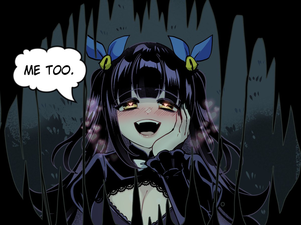 Merryweatherey's tweet photo. Goth Girl &amp; The Monster https://t.co/q62X6uO8vh
