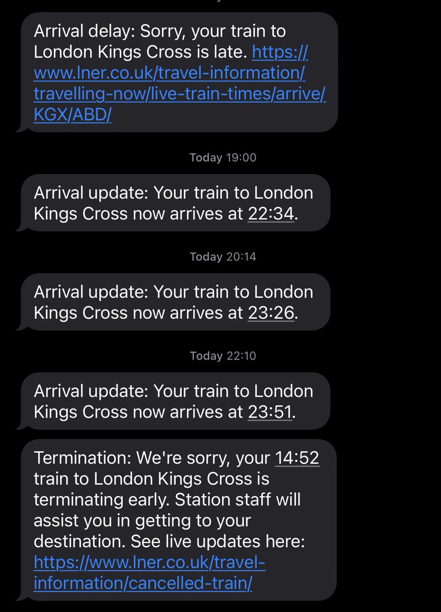 iewilson's tweet photo. @LNER Hi - currently stuck a bit east of Leeds and north of Doncaster - train not moving… Advice…!? https://t.co/uK0fLgQy9P