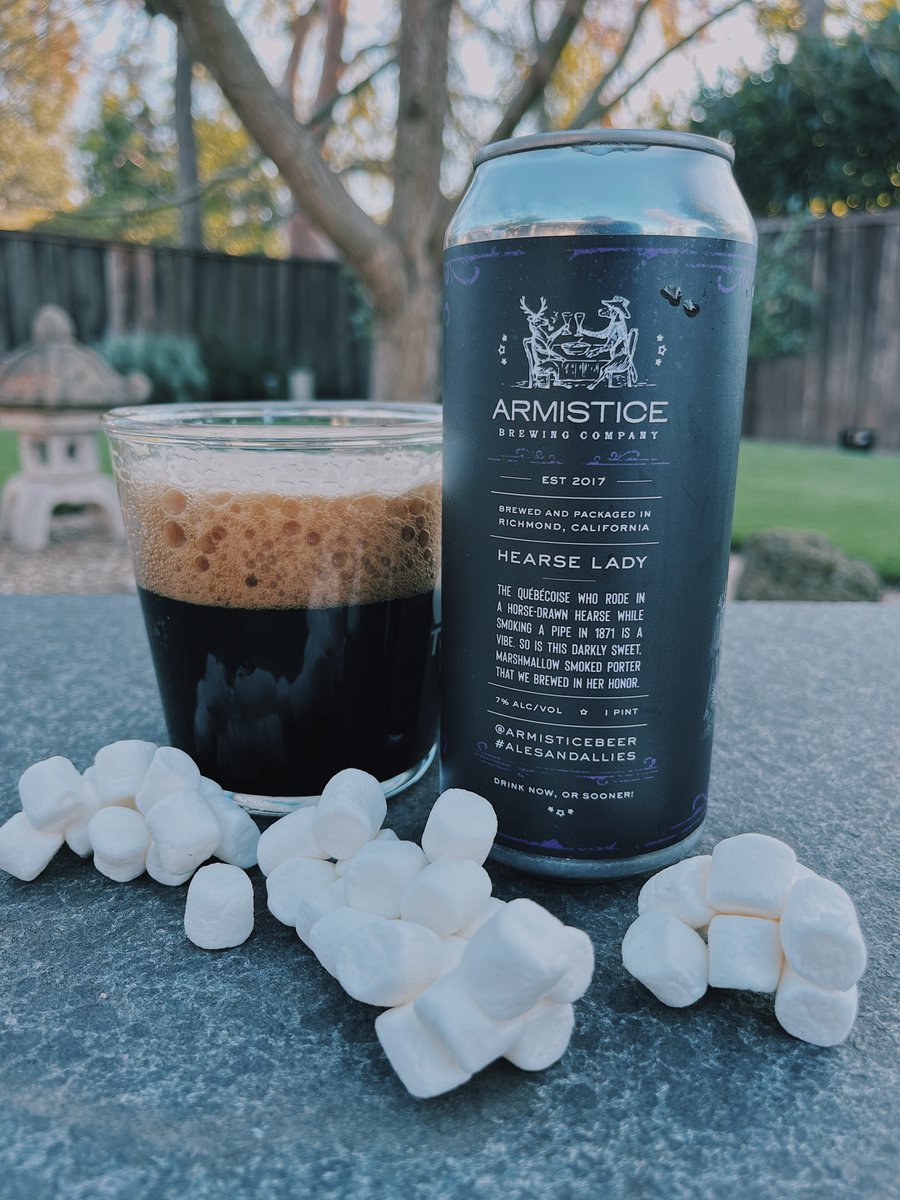 I recently enjoyed Hearse Lady from Armistice Brewing Company, and let me tell you—it stopped me dead in my tracks! This Smoked Marshmallow Porter was rich, sweet, and had just the right amount of smokiness... instagram.com/p/DE0wh0nS0-U/…