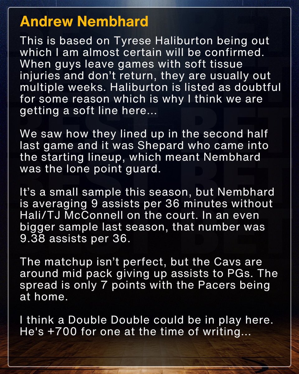 Cody Brown Bets tweet media