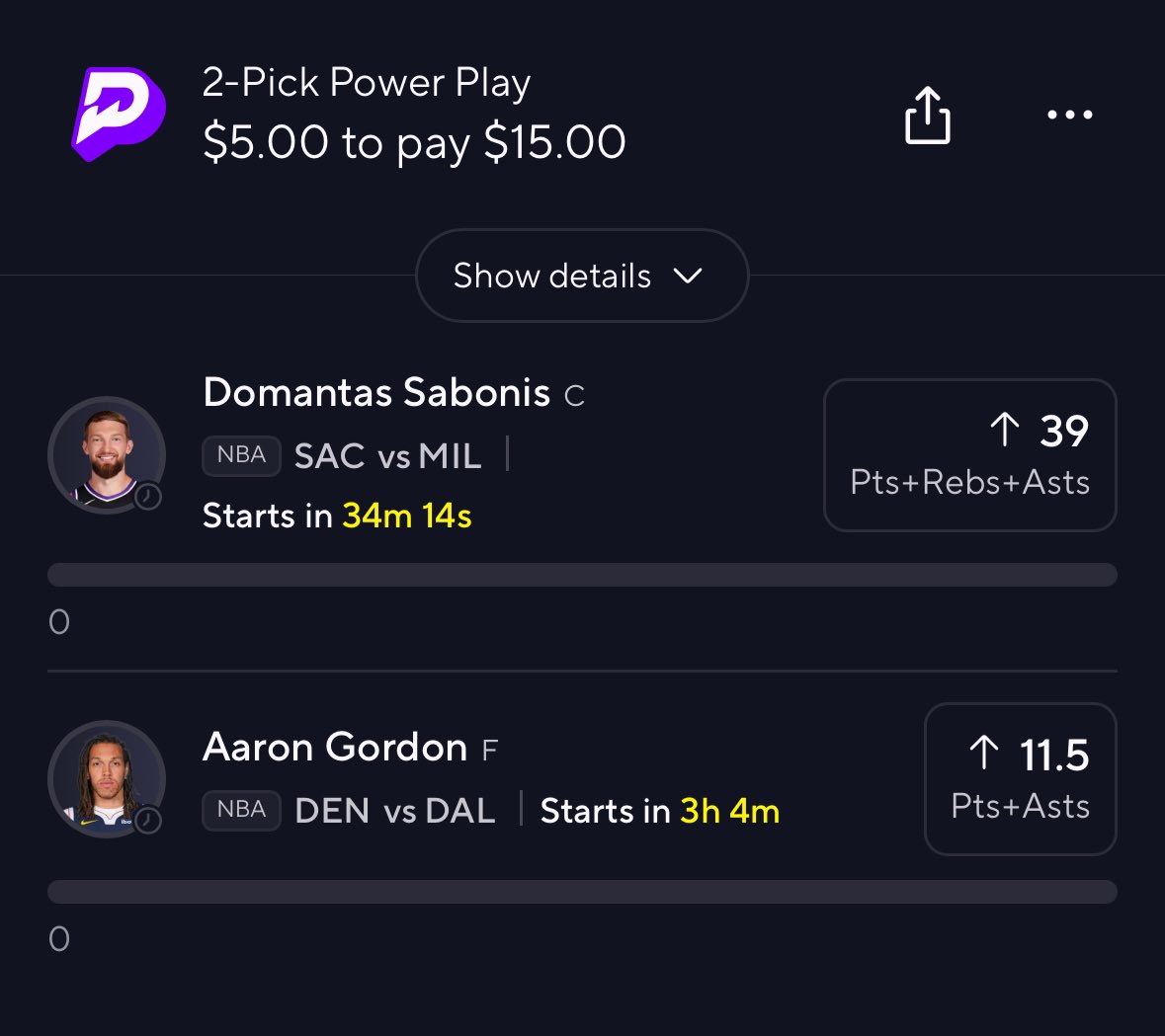 BullshitBetz's tweet photo. 3 BY 5 BANKROLL CHALLENGE ‼️‼️

Starting this over again, liking the board much more than over the last couple weeks!

We profit hitting 2/3 and break even on 1/3! I like our odds!

#nba #bettingtips #PrizePicks #GamblingX https://t.co/jowVWhku5K