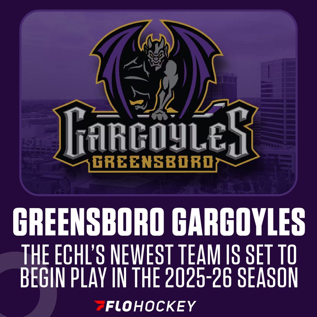 FloHockey's tweet photo. Greensboro's ECHL team has a name!
Who else can't wait to watch the Greensboro Gargoyles play next season?!
See you soon, @GSOGargoyles!

MORE: https://t.co/fkoO3BUd3w

#ECHL