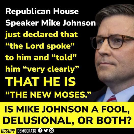DonSpringbilly's tweet photo. @SpeakerJohnson Hey fake moses . What’s your thoughts about having an orange guy with multiple felony convictions and a rapist as prez? I know the answer you’re a weak little sycophant that has zero credibility because of your hypocrisy! You’re not going to be speaker very long! https://t.co/ONxWlFcZdo
