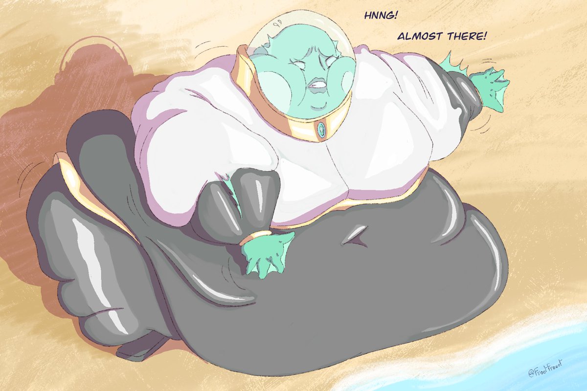 Nina is looking like quite the beached whale but she's not too far from regaining her native mobility!