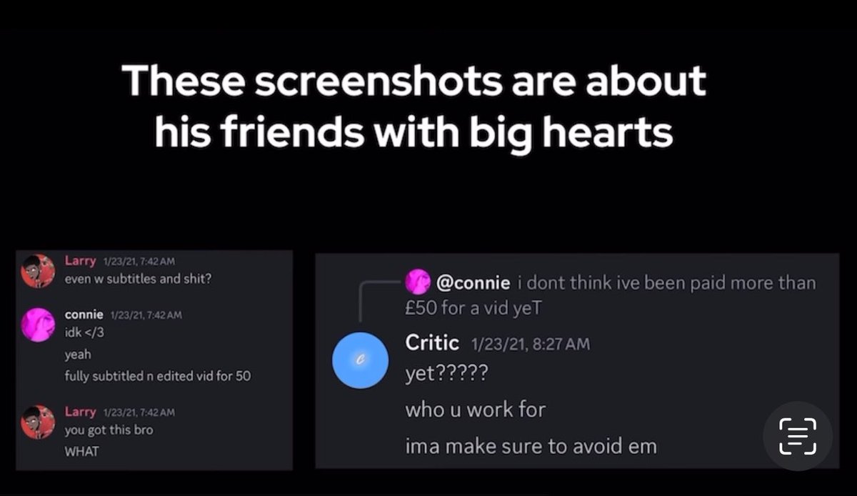 howtypxcal's tweet image. a bunch of tommy’s past editors IMMEDIATELY came to debunk this insane accusation AS WELL AS prove that the evidence that dream shows in his video is cropped SEVERELY out of context. 

video vs full screenshot