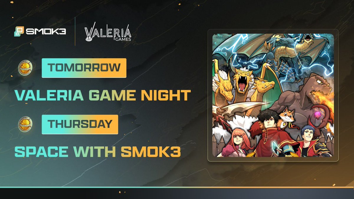 Join us for an epic game night with Valeria tomorrow 1/15 at 1PM EST in our Discord.

Don’t miss our X Space on 1/16 at 11AM EST, where we'll chat, connect, and share insights with Valeria and the community.
