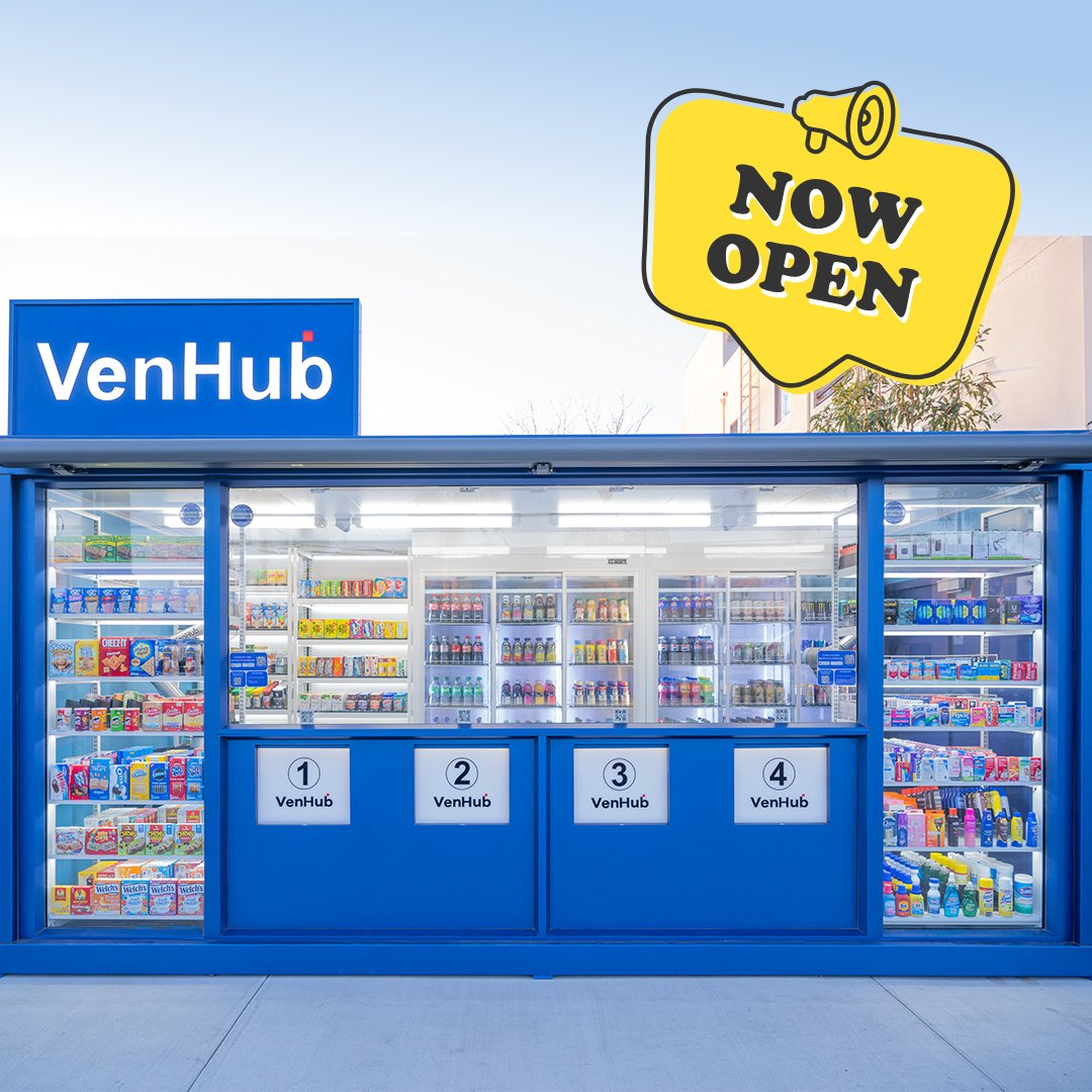 VenHub's first Smart Store is now open in North Hollywood, Los Angeles! Experience effortless shopping powered by AI and robotics. The future of retail is here—visit us today!

Download our App today – Search on the App Store/Google Play "VenHub"