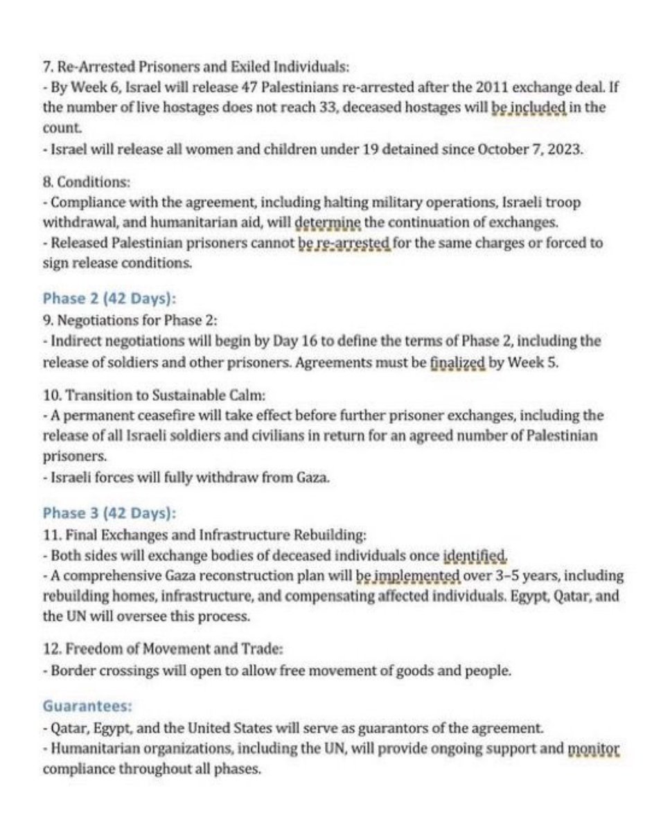 IhabHassane's tweet photo. 🚨 BREAKING: A draft of the Gaza ceasefire agreement and hostage deal, proposed by Egypt and Qatar, has been agreed upon “in principle” by both Israel and Hamas and is expected to take effect within one to two days. https://t.co/Tv0HalZjEw