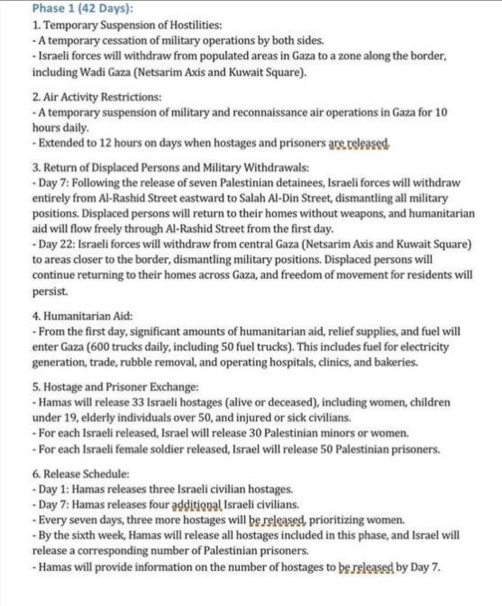 IhabHassane's tweet photo. 🚨 BREAKING: A draft of the Gaza ceasefire agreement and hostage deal, proposed by Egypt and Qatar, has been agreed upon “in principle” by both Israel and Hamas and is expected to take effect within one to two days. https://t.co/Tv0HalZjEw
