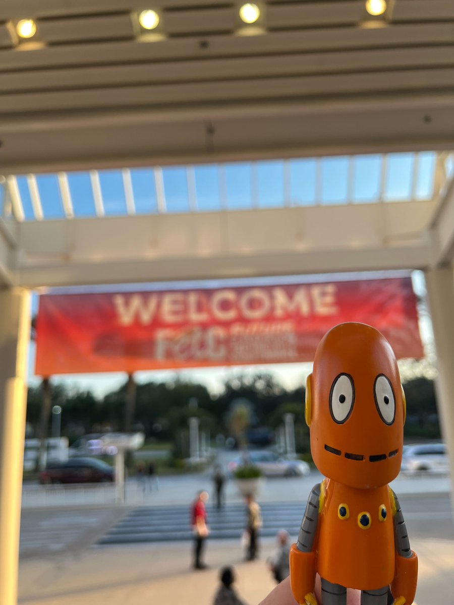 brainpop's tweet photo. #TinyMoby has officially arrived in Orlando for #FETC 🌴 https://t.co/UlKSFZa2Kw