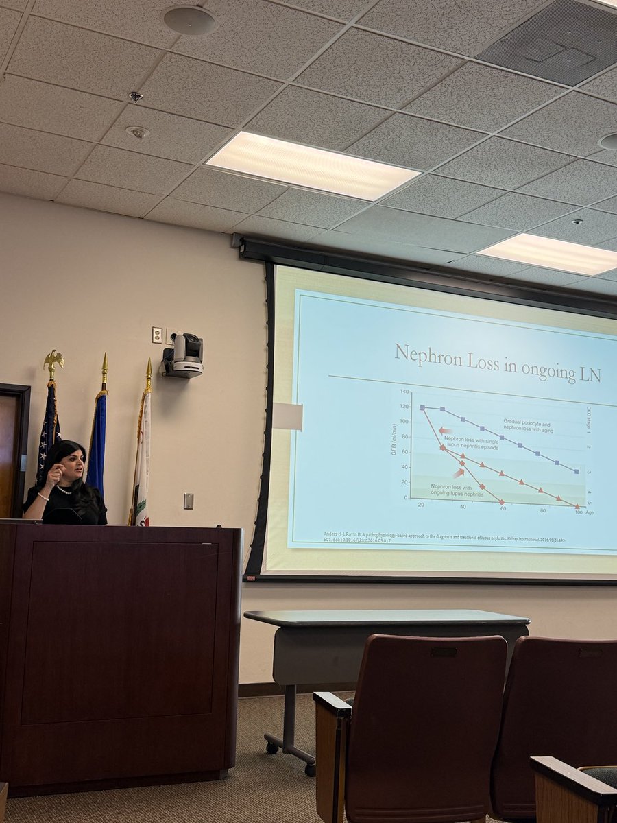 Dr. Sheetal Desai … interim chair of medicine speaking at our grand rounds yesterday !