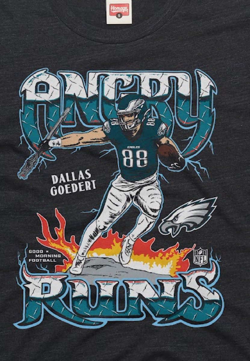 😡🦅😡🦅😡🦅😡

The angriest runner of the angriest week:

DALLAS GOEDERT wields the scepter
Only here: Homage.com/AngryRuns