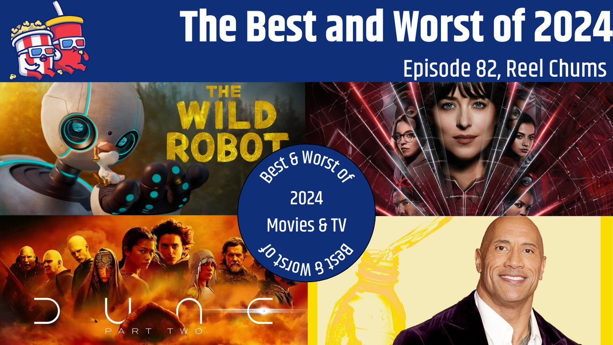 🚨 New Episode Alert! 🚨 

You, our listeners, have voted and we’re revealing the BEST and WORST of 2024 in film and TV! 🎬📺 
Tune in wherever you get your podcasts. 

You won't believe the results. 👀  Link in bio! #FilmTwitter  #BestandWorst2024 #bestmovie #moviepodcast