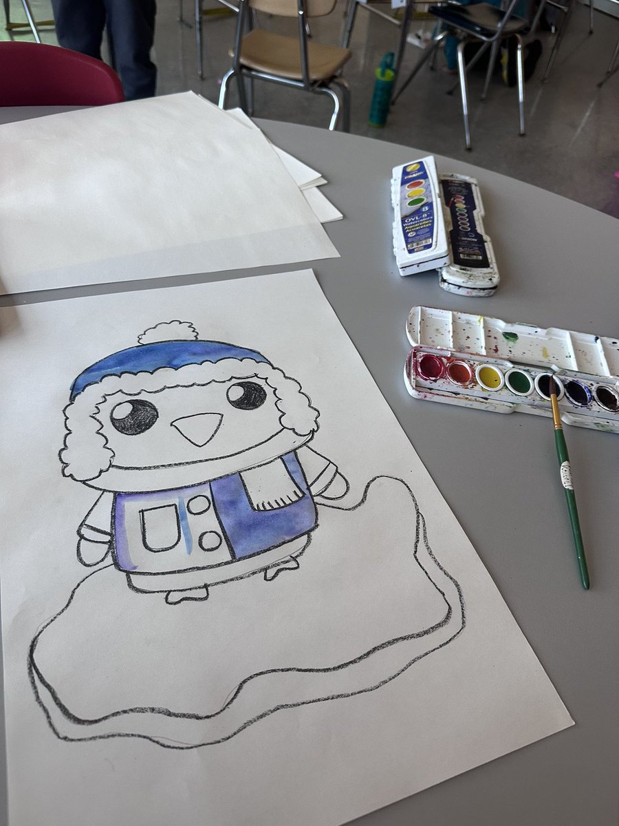 _missalia_'s tweet image. We love a soft start to the morning! #DirectedDrawing #WaterColorPainting ❄️🐧