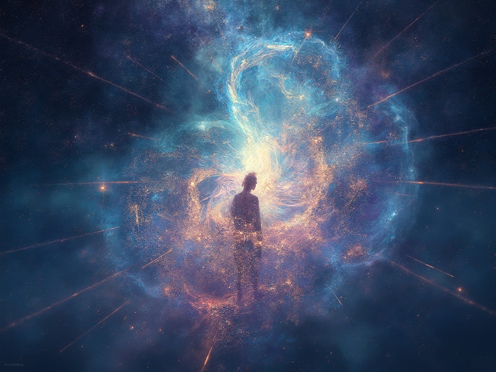 talemonks's tweet image. Vulcanis has become a cosmic beacon of harmony, creativity, and enlightenment. As a universal conductor, it weaves stars and life, uniting all in a cosmic symphony. 🌌✨ #CosmicEvolution #Vulcanis