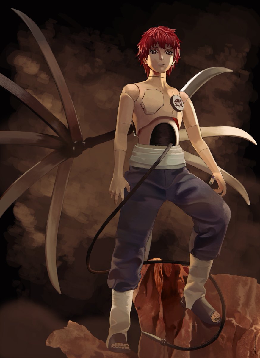 Another painting of an unaffordable toy #サソリ #赤砂のサソリ #NARUTO