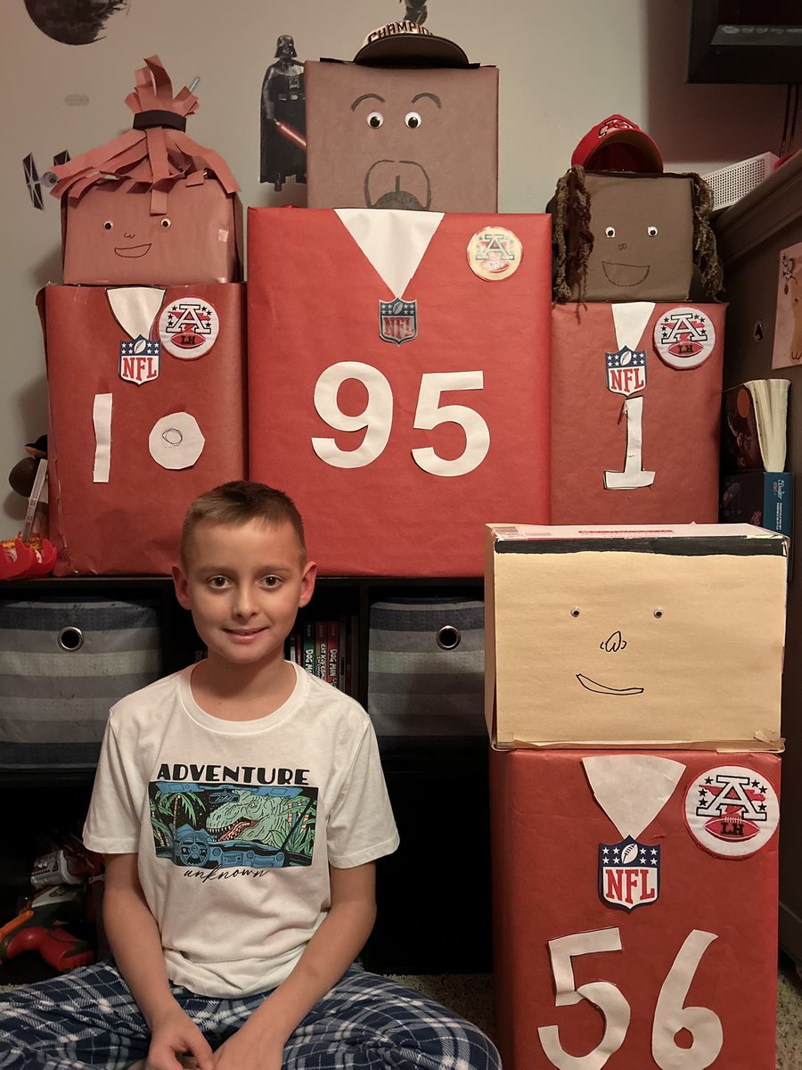 Hudson added <a href="/TheGK3/">George Karlaftis III</a> to his squad! He now has <a href="/isiah_pachecoRB/">Isiah Pacheco</a> , <a href="/StoneColdJones/">Chris Jones</a> , and <a href="/XavierWorthy/">Z A Y 🖤</a> ! I have <a href="/tkelce/">Travis Kelce</a>, <a href="/PatrickMahomes/">Patrick Mahomes II</a> , and <a href="/CoachAndyReid1/">CoachAndyReid</a> in my classroom! 

Hudson is ready for a <a href="/Chiefs/">Kansas City Chiefs</a> victory on Saturday!!