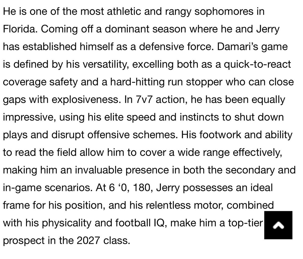 Making my presence known everywhere i go! <a href="/sixstarfootball/">Six Star Football | PLUS+</a> <a href="/pbe7v7/">Palm Beach Elite</a> <a href="/SCanyonsFB/">Somerset Canyons Football</a>