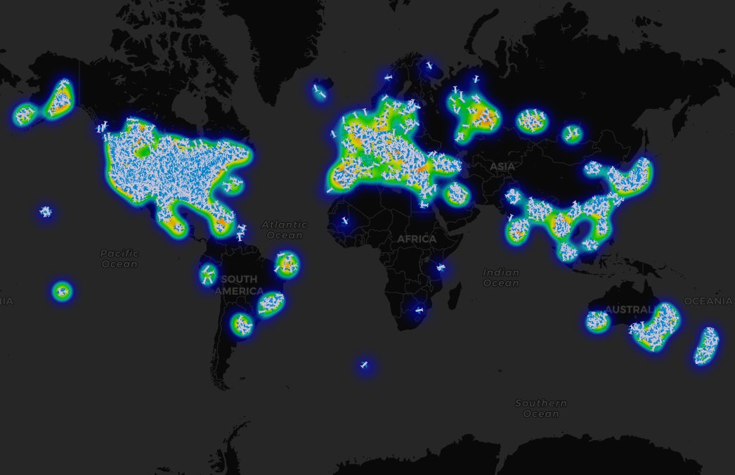 This global airline map is probably the best derivative way to measure economic activity I've seen