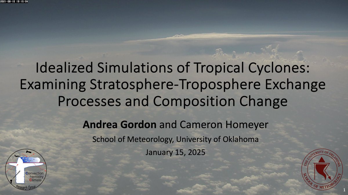 If you’re around #AMS2025 tomorrow, stop by my talk about stratosphere-troposphere exchange and tropical cyclones in room 226 at 1:45 pm!