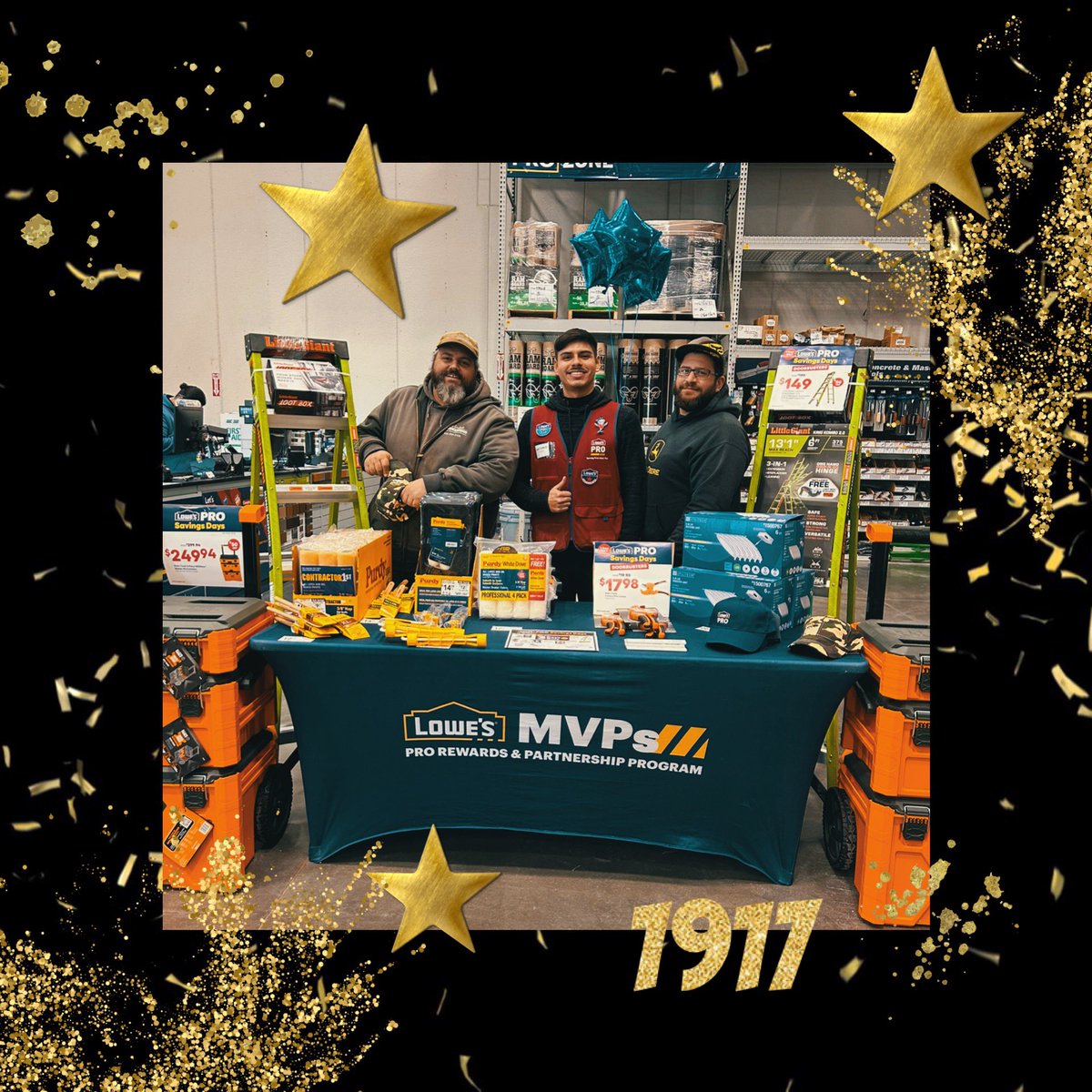 Store 1917 is extending a warm welcome to our newest MVP member! He is excited to have exclusive benefits with his new pro card. Thank you, Antonio, for being in the aisles and finding those contractors. 👏 <a href="/erick_marrero11/">Erick Marrero</a> <a href="/Karl_Thomsen24/">Karl Thomsen</a> <a href="/All4MyFamily1/">Amanda Griggs</a> <a href="/deirvine2/">Douglas Irvine</a>