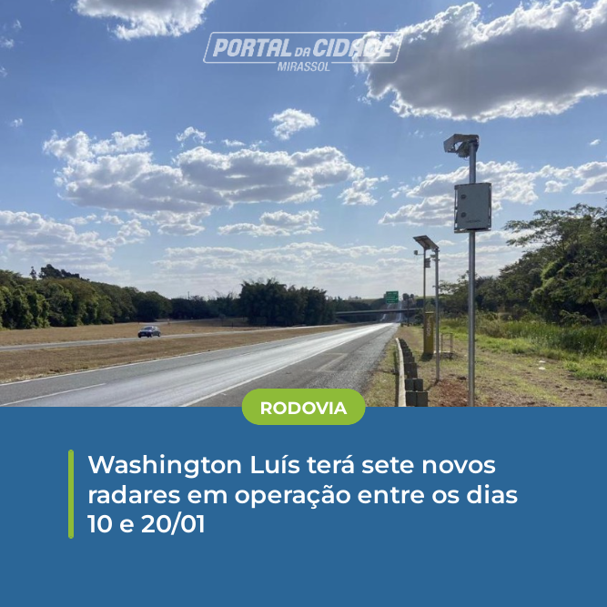 RODOVIA | 🛣🛣 Instalação dos equipamentos abrange 17 cidades e faz parte do contrato de concessão, que prevê um radar a cada 10 quilômetros de rodovia

➡Matéria completa no link 👇

portaldacidade.co/0956616327