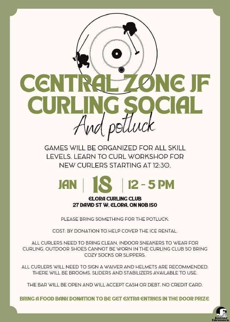 Come on out to the Wellington County Junior Farmers curling social happening this Saturday!
All are welcome. Don't forget to bring a food bank donation! 
#wellington #juniorfarmers ##proudjfer #foodbank #curlingclub