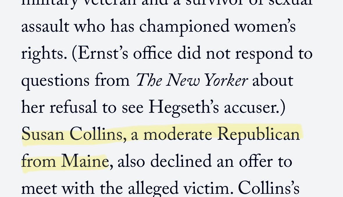 BruceBourgoine's tweet image. Every Mainer across the #mepolitics spectrum knows this is the biggest joke in our state except for a handful of people who report or opine for the #Maine press.

#ModerateMyth