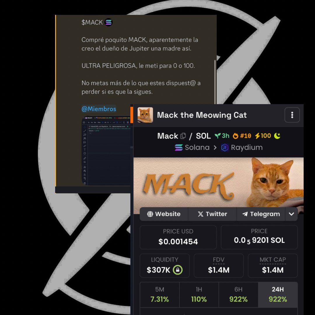 sociedad_crypto's tweet photo. Impresionante análisis que llevó a todo el servidor a lograr un 5X con $MACK.

Mas alertas como estás en nuestra comunidad gratuita.

(Invitación en la biografía del perfil) https://t.co/sMoWhR6oCy