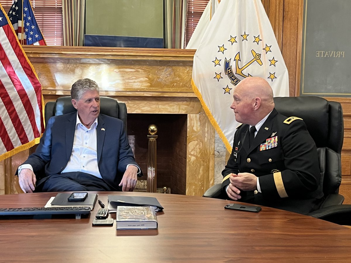 Governor Dan McKee (@govdanmckee) on Twitter photo After more than four decades of serving his country and nearly a decade of leading the <a href="/RINationalGuard/">RI National Guard</a>, Adjutant General Chris Callahan announced his retirement this past year.
General — we are forever grateful for your service and we can never thank you enough. #RISOTS After more than four decades of serving his country and nearly a decade of leading the <a href="/RINationalGuard/">RI National Guard</a>, Adjutant General Chris Callahan announced his retirement this past year.
General — we are forever grateful for your service and we can never thank you enough. #RISOTS