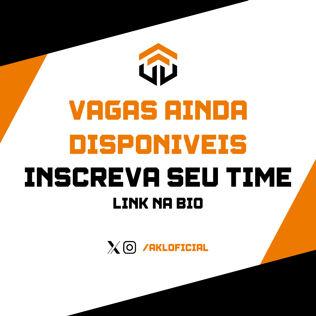 🚨 Ainda restam vagas para as Qualifiers! 🚨

⏳ Corre antes que as inscrições acabem!
📩 Saiba mais e inscreva-se agora: bit.ly/AKLQual1
bit.ly/AKLQual2