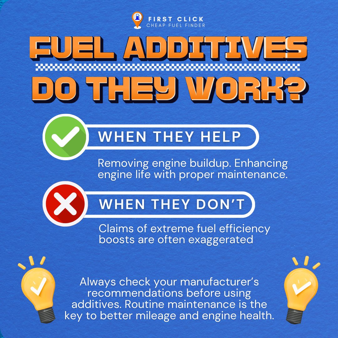 firstclick_ph's tweet image. Fuel additives: Do they really work? 🤔 Learn when they help and when they don’t! 🚗⛽  
#FirstClickPh #gas #savings