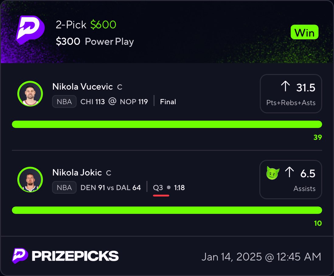slattsprops's tweet photo. $3400+ CASHED ✅✅

On fire today in the discord!! 💥💰

Comment or dm for invite 🤝

#NBA #PrizePicks #GamblingTwitter https://t.co/3KGaQGXFHM
