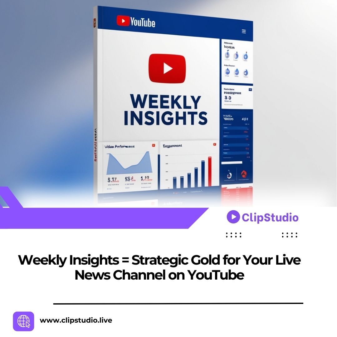 Clipstudiolive's tweet photo. Weekly Insights = Strategic Gold for Live News Channels on YouTube 

Are you leveraging analytics?
✅ Identify top-performing content
✅ Engage better with tailored strategies
✅ Maximize revenue through smart ad placements
Turn numbers into impact! 
#YouTubeAnalytics #ClipStudio https://t.co/NwzYrwiRBZ