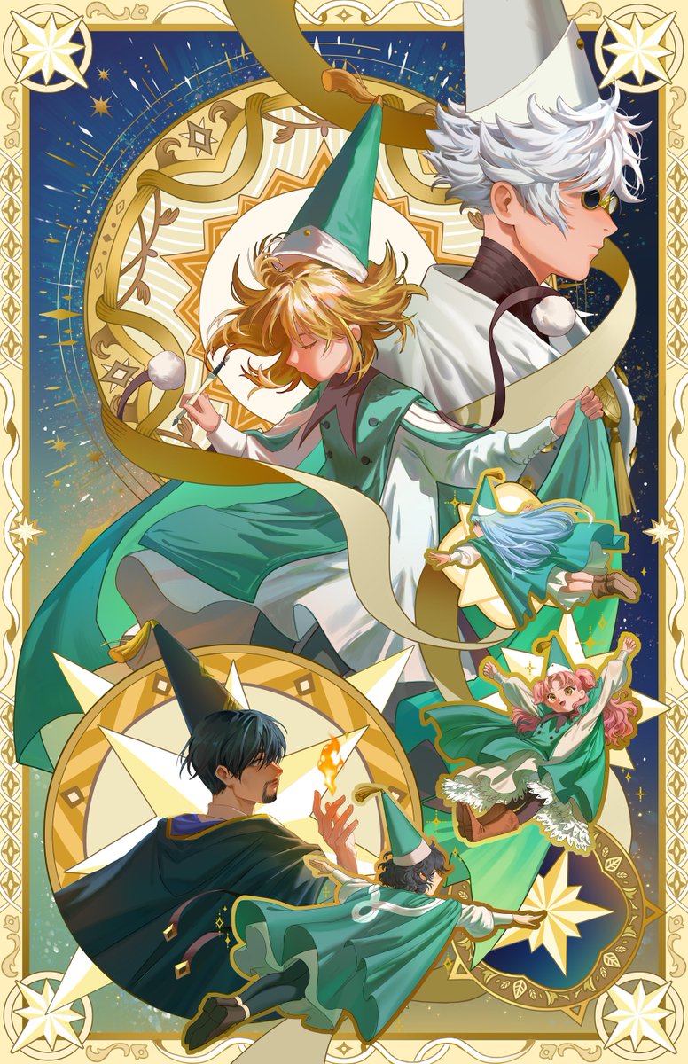 mieumiso's tweet image. Witch hat atelier print 11x17 available in my shop! Gold foil pics to come soon #witchhatatelier #artistalley