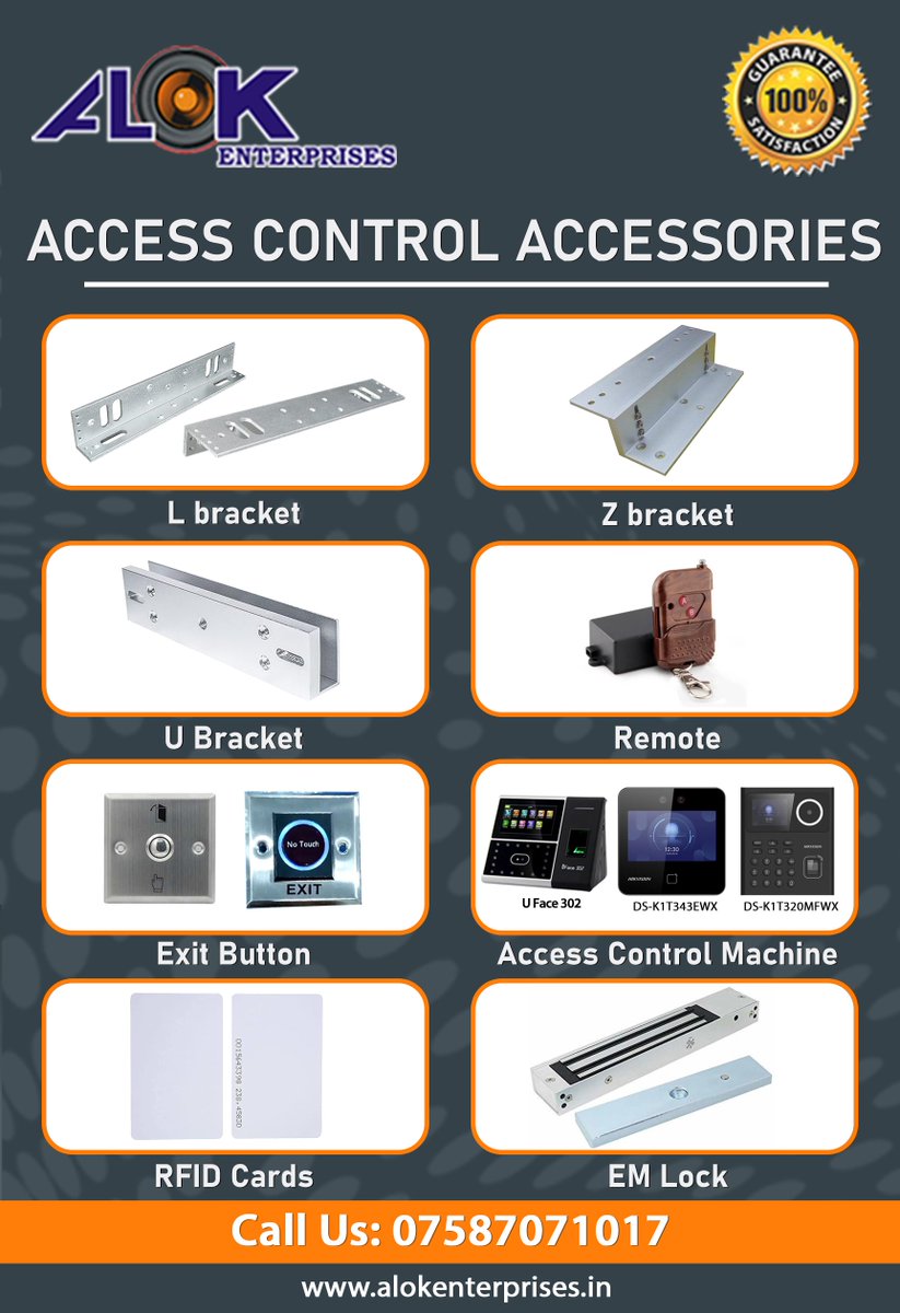 alokenpdurg's tweet photo. Alok Enterprises, Durg
Access Control Accessories ready in stock.
#lbracket,#ubracket,#zbracket,#remotecontrol,#accesscontrolsystem,#exitbutton,#notouch,#rfidcard,#emlock,#timeattendanceand
Call: 7587071017,9039271017
See Video for access control. https://t.co/VlbrxOg1Os https://t.co/vLqP9dPhlP