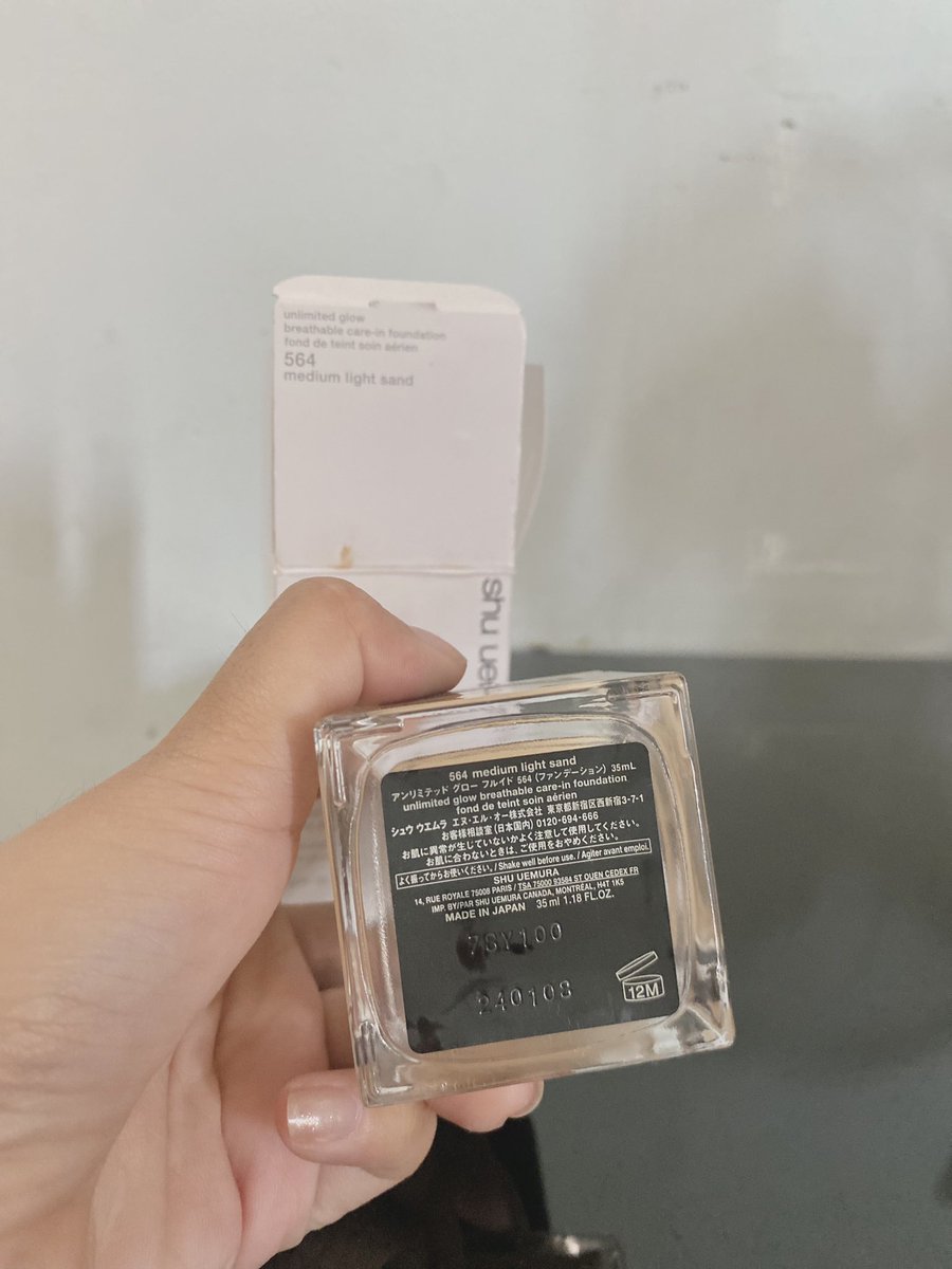 geonugie's tweet photo. WTS Foundation Shu Uemura unlimited glow shade 564 Medium light sand

Baru dipake 2x pump aja 
380.000 aja yuk
Bisa shopee or manual 

wts wtb foundi skincare makeup base highend kuning langsat preloved https://t.co/vwF5oMg0Oj