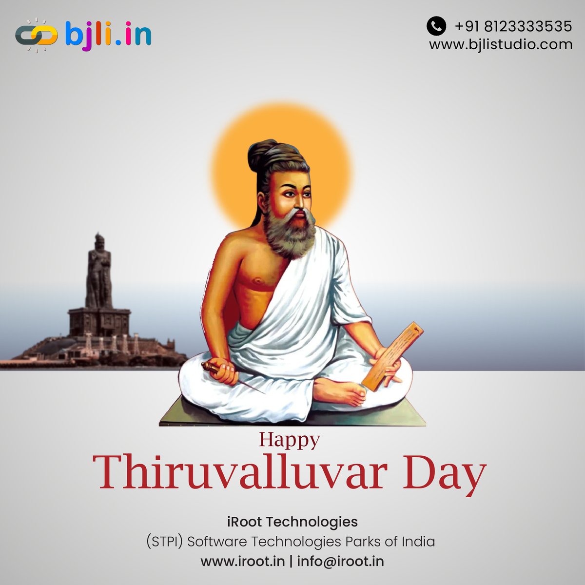 BjliStudio's tweet photo. Impactful brands are built on timeless values🌟 
This #ThiruvalluvarDay, let’s innovate with purpose!

Explore: https://t.co/cmOmDXZg5s

#BjliStudio #InnovationStartsHere #BjliStudio #NotifyStudio #WebDataStudio #UptimeStudio #PusherStudio #TeamStudio #iRootTechnologies https://t.co/MpjPHyBlGt